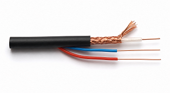 Кабель для видеонаблюдения VDCable КВК-2П(МЕДЬ) 2х0,5 12V внешний в Иглино (Горького) фото